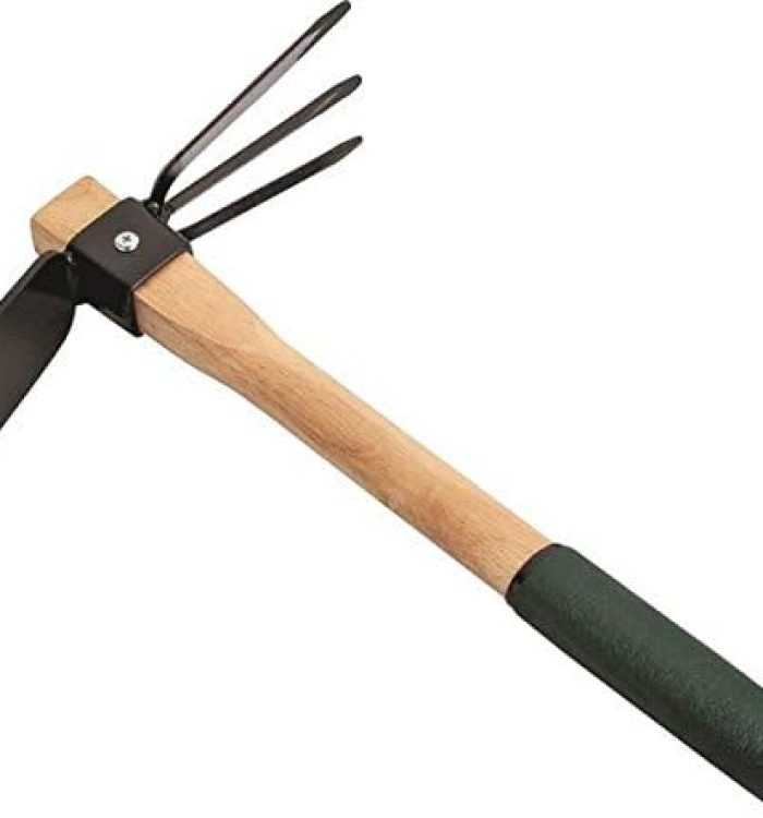 Edward Tools Hoe and Cultivator Hand Tiller – Carbon Steel Blade