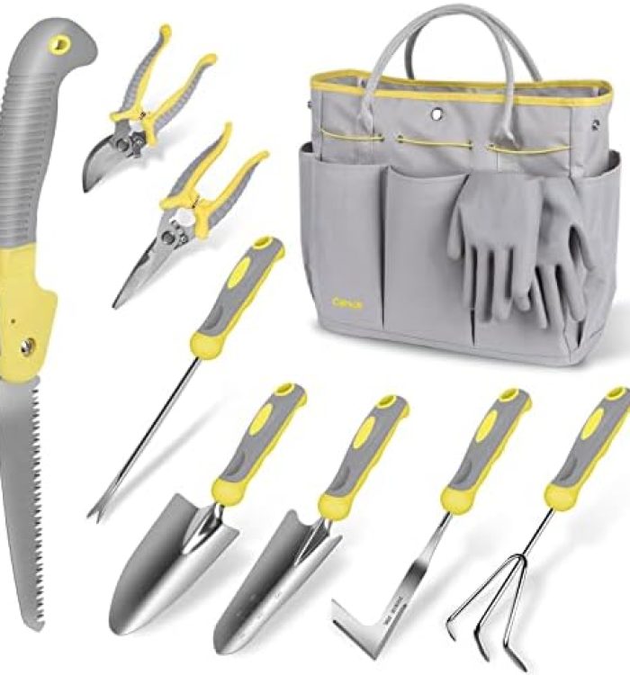 Carsolt 10 Piece Stainless Steel Heavy Duty Gardening Tool Set